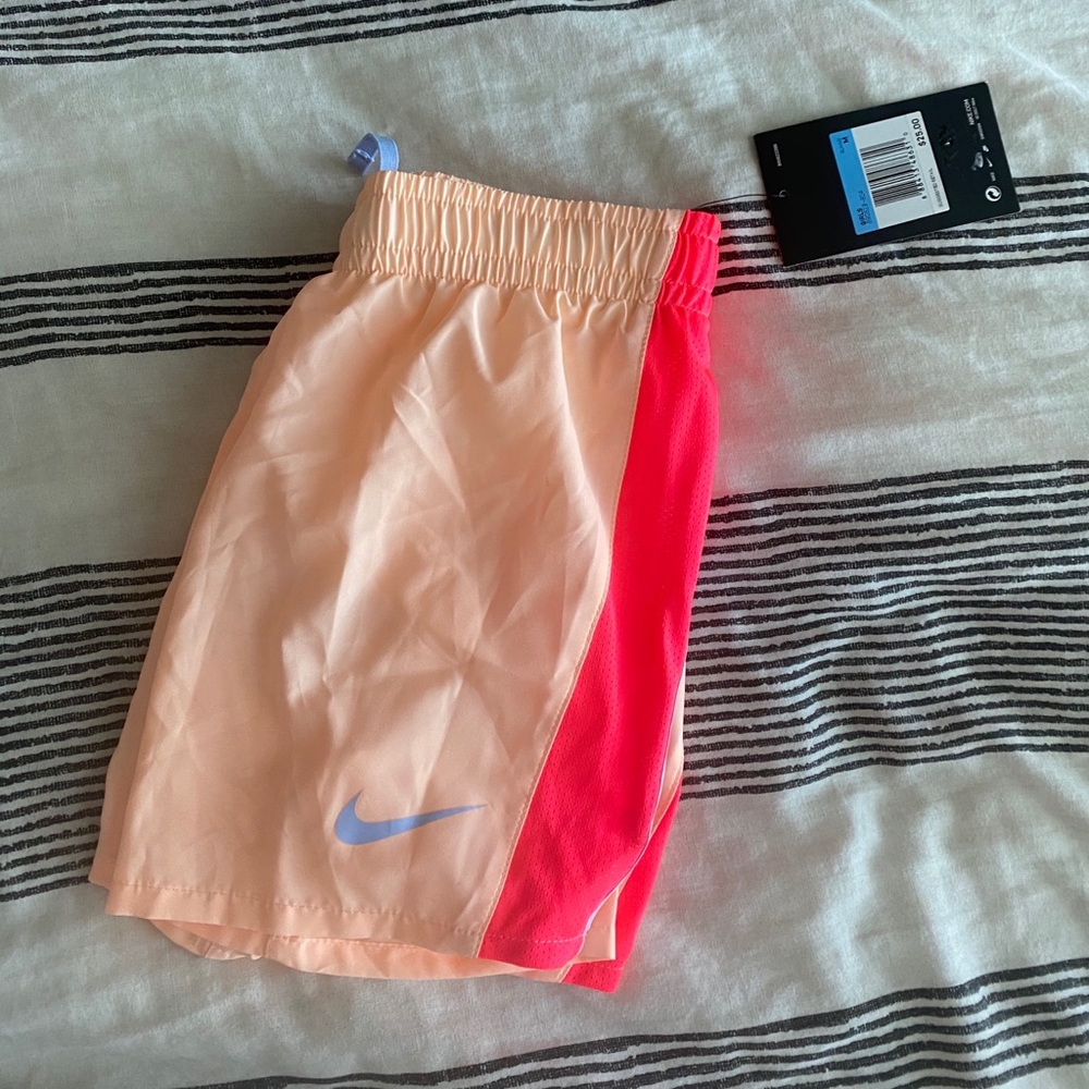 Nike girls shorts xl pink and orange